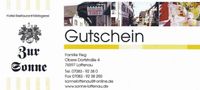 Gutschein-Sonne